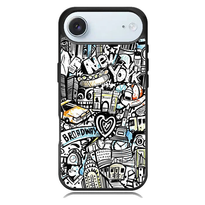 Doodle New York iPhone 17 Air Case OV9338