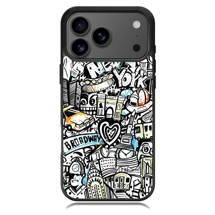 Doodle New York Samsung Galaxy S26 Case OV9338