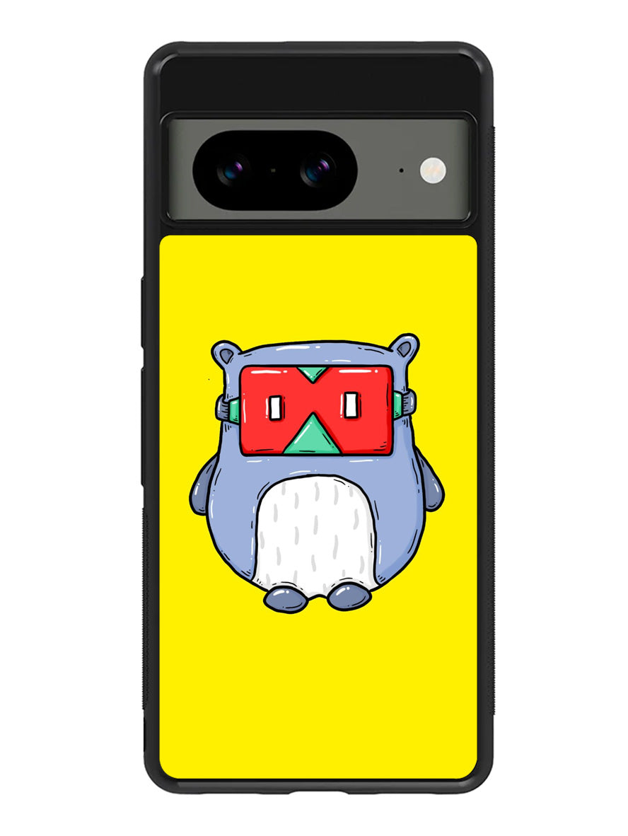 Red Mask Yellow Google Pixel 8 Case QC9394
