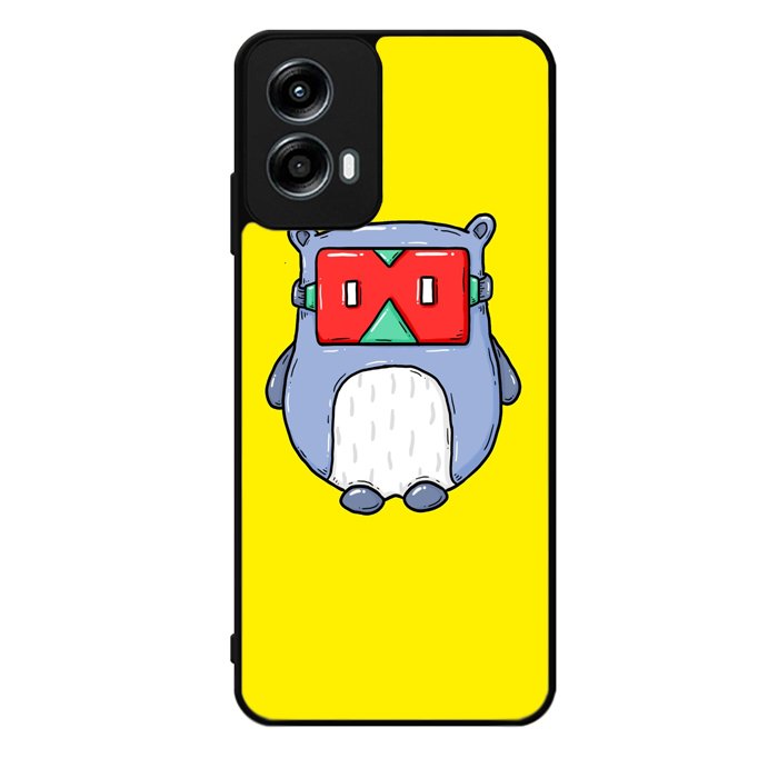 Red Mask Yellow Motorola Moto G Play 2024 Case OV9394