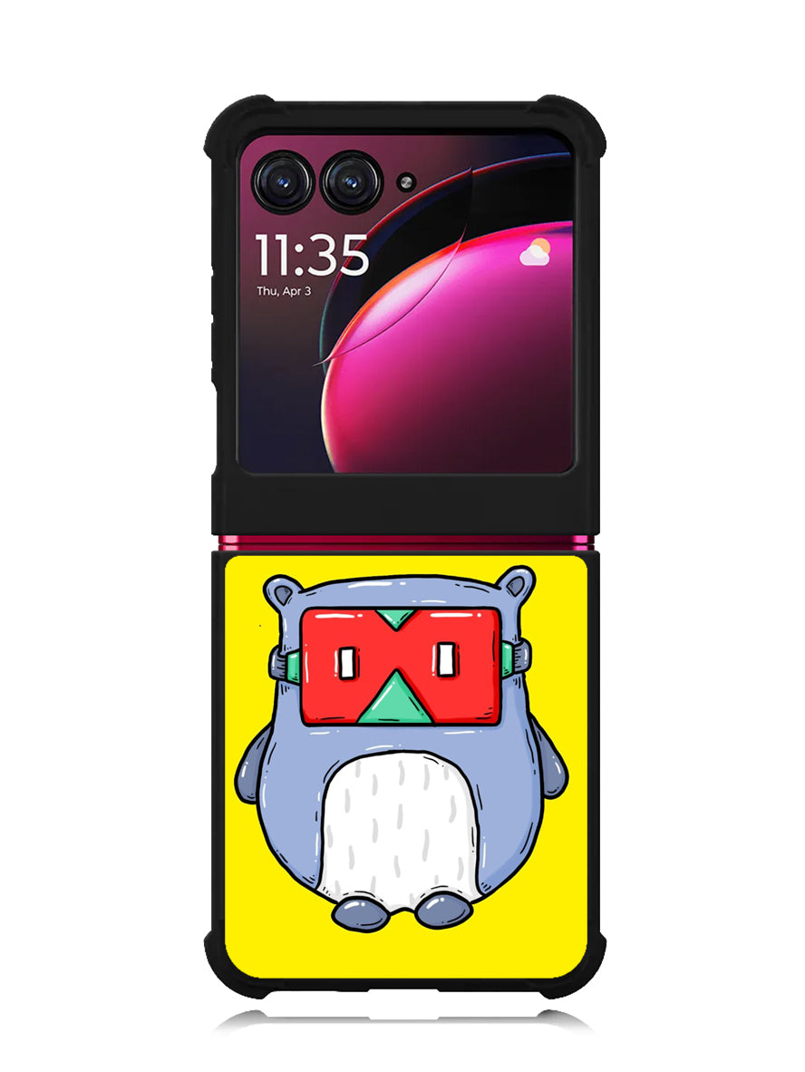 Red Mask Yellow Motorola Moto Razr Plus 2023 , Moto Razr+ 2023 Case OV9394