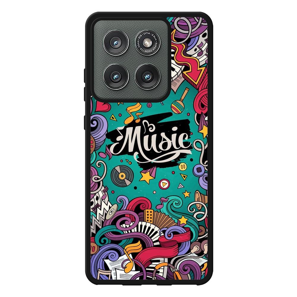 Music Art Motorola Moto Edge 2025 Case QC9381