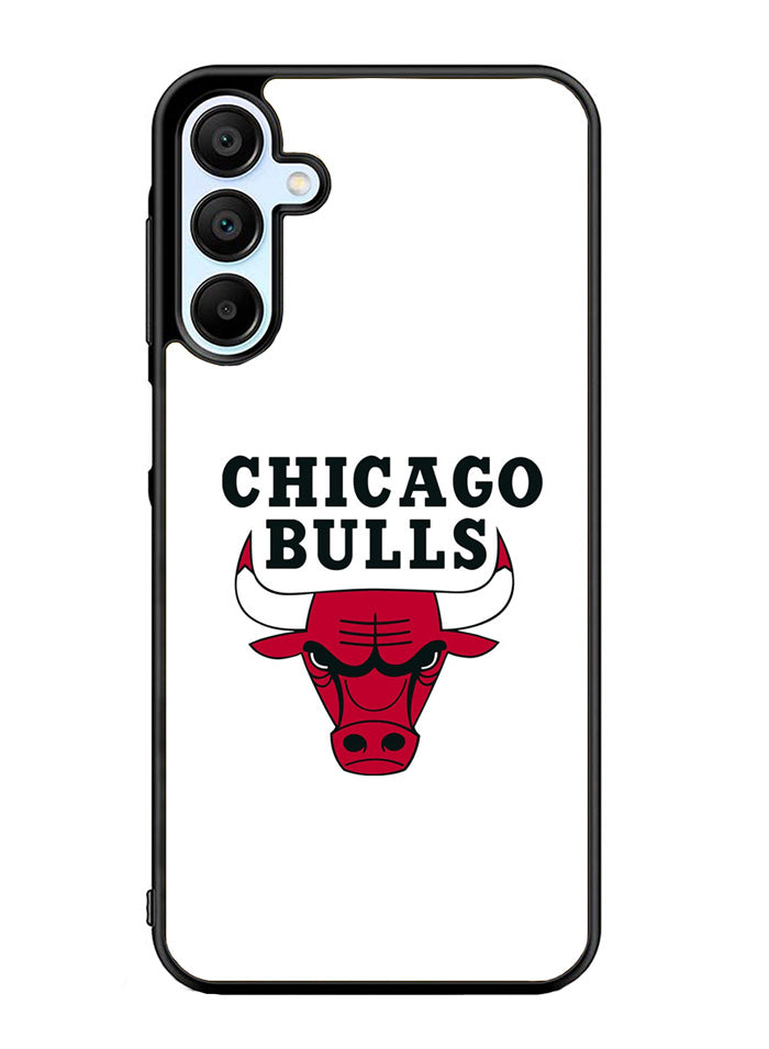 Chicago Bulls White Samsung Galaxy A35 5G Case OV9324
