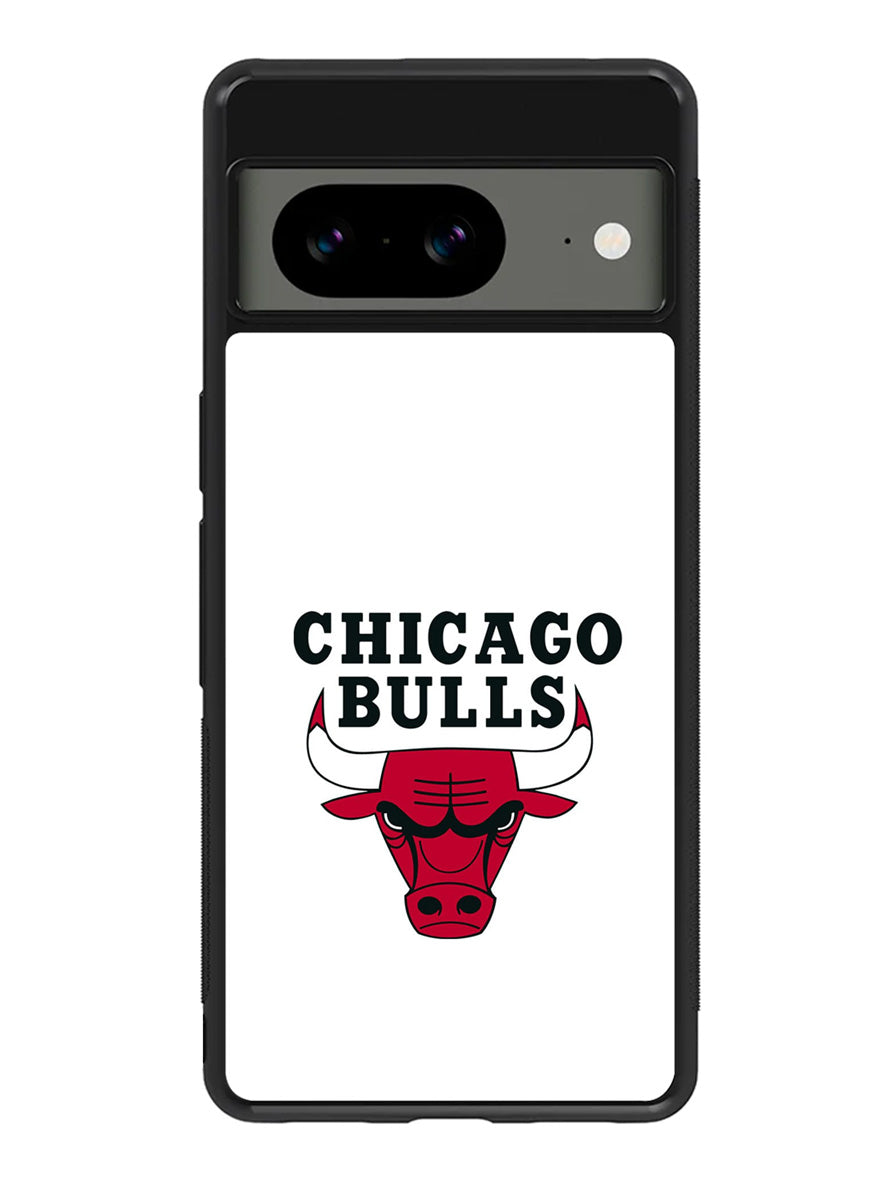 Chicago Bulls White Google Pixel 8A Case QC9324