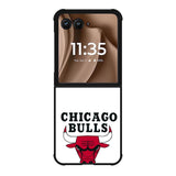 Chicago Bulls White Motorola Moto RAZR Plus 2025 Case OV9324