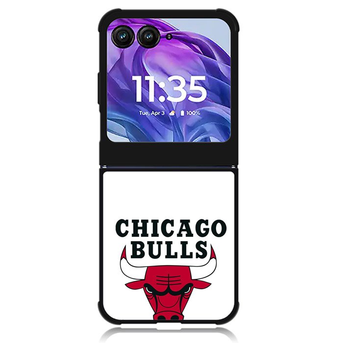 Chicago Bulls White Motorola Moto Razr Plus 2024 , Moto Razr+ 2024 Case OV9324