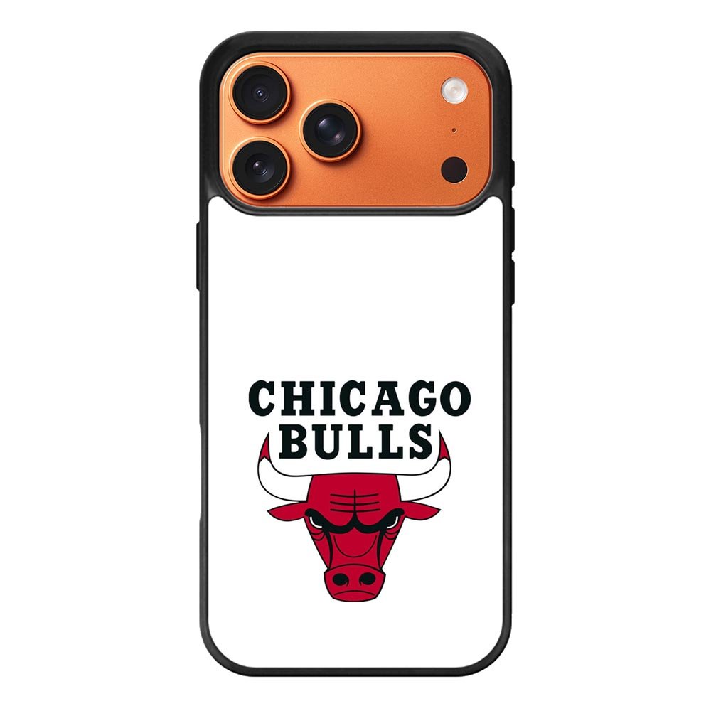 Chicago Bulls White iPhone 17 Pro Case QC9324
