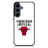 Chicago Bulls White Samsung Galaxy S25 FE Case OV9324