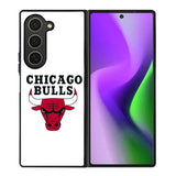 Chicago Bulls White Samsung Galaxy Z Fold 6 5G 2024 Case OV9324