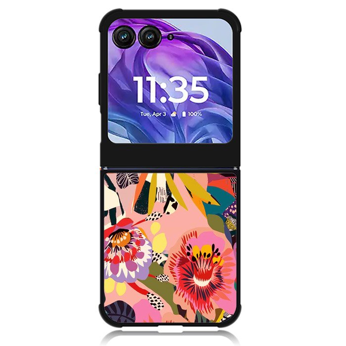 Floral Art Motorola Moto Razr Plus 2024 , Moto Razr+ 2024 Case OV9345