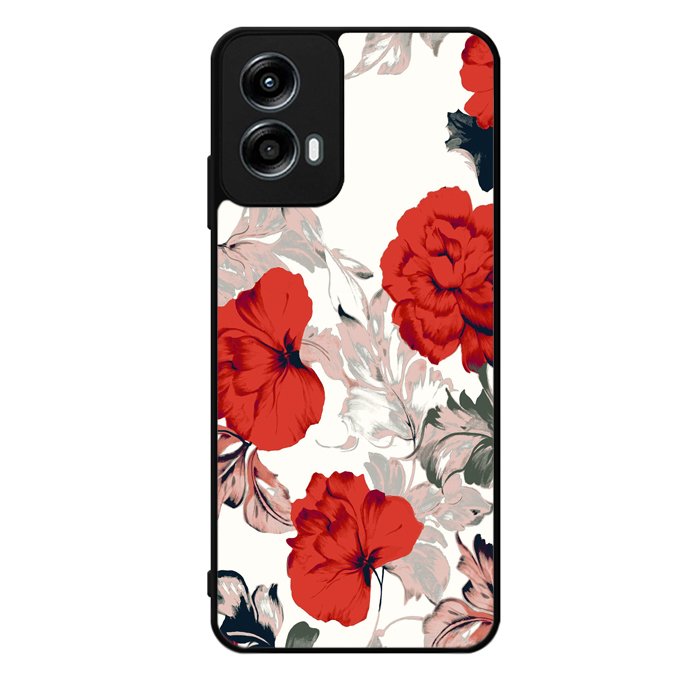 Big Red Peony Motorola Moto G Play 2024 Case OV9317