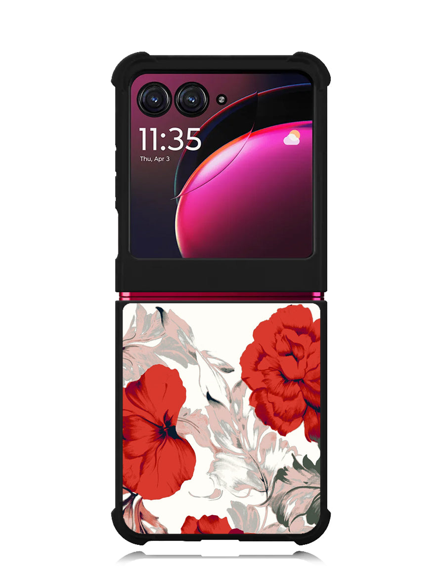 Big Red Peony Motorola Moto Razr Plus 2023 , Moto Razr+ 2023 Case OV9317