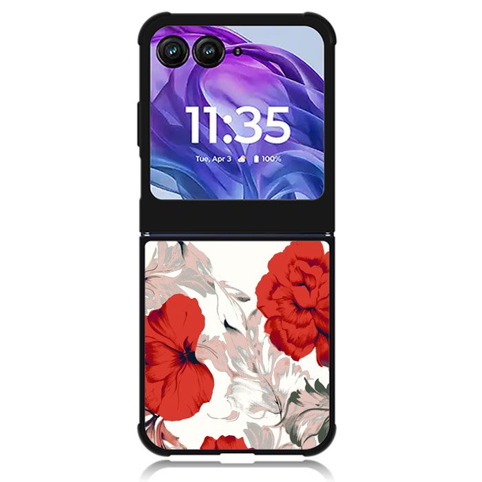 Big Red Peony Motorola Moto Razr Plus 2024 , Moto Razr+ 2024 Case OV9317