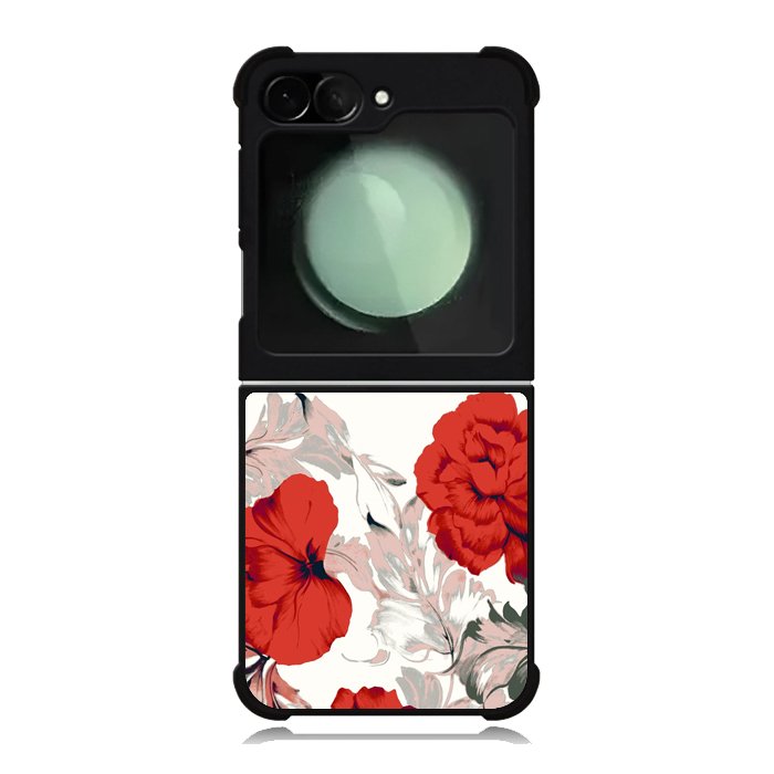 Big Red Peony Samsung Galaxy Z Flip 6 5G 2024 Case OV9317