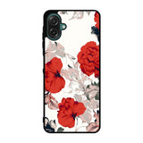 Big Red Peony Samsung Galaxy A07 Case OV9317