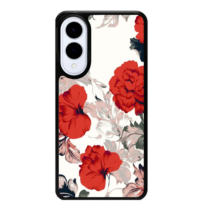 Big Red Peony Samsung Galaxy S25 Edge 5G Case OV9317