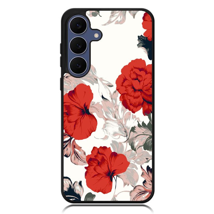 Big Red Peony Samsung Galaxy S25 FE Case OV9317
