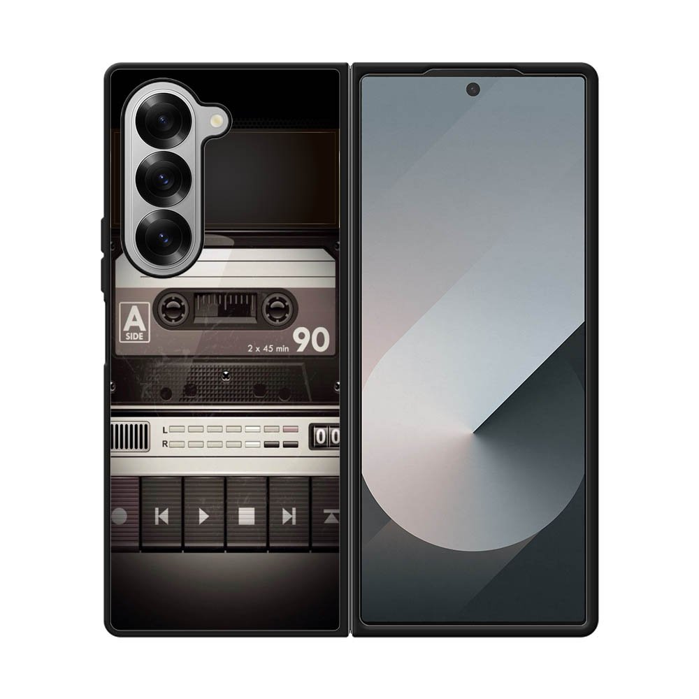 Retro Cassette Tape Samsung Galaxy Z Fold 7 5G Case OV9396