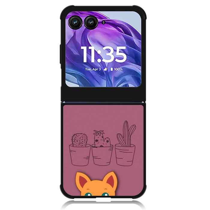 Cartoon Cute Cats Motorola Moto Razr Plus 2024 , Moto Razr+ 2024 Case OV9321
