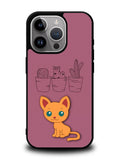 Cartoon Cute Cats iPhone 16 Pro Case OV9321