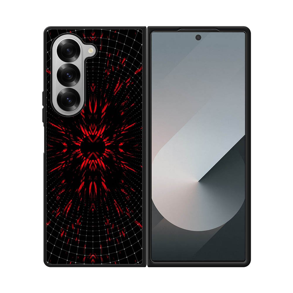 Aesthetic Red Samsung Galaxy Z Fold 7 5G Case OV9313