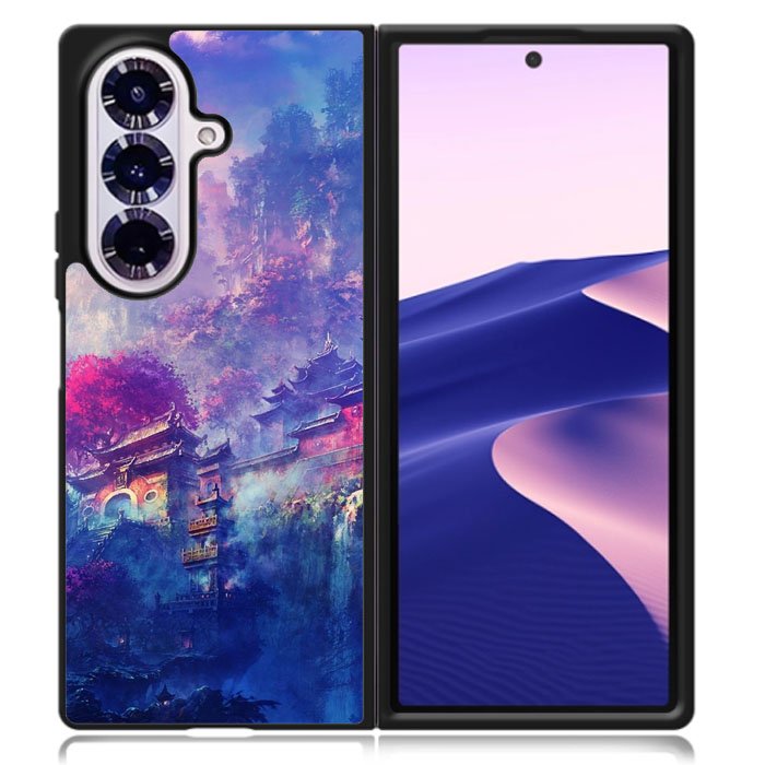 Retro Japanese Samsung Galaxy Z Fold 7 Case OV9397