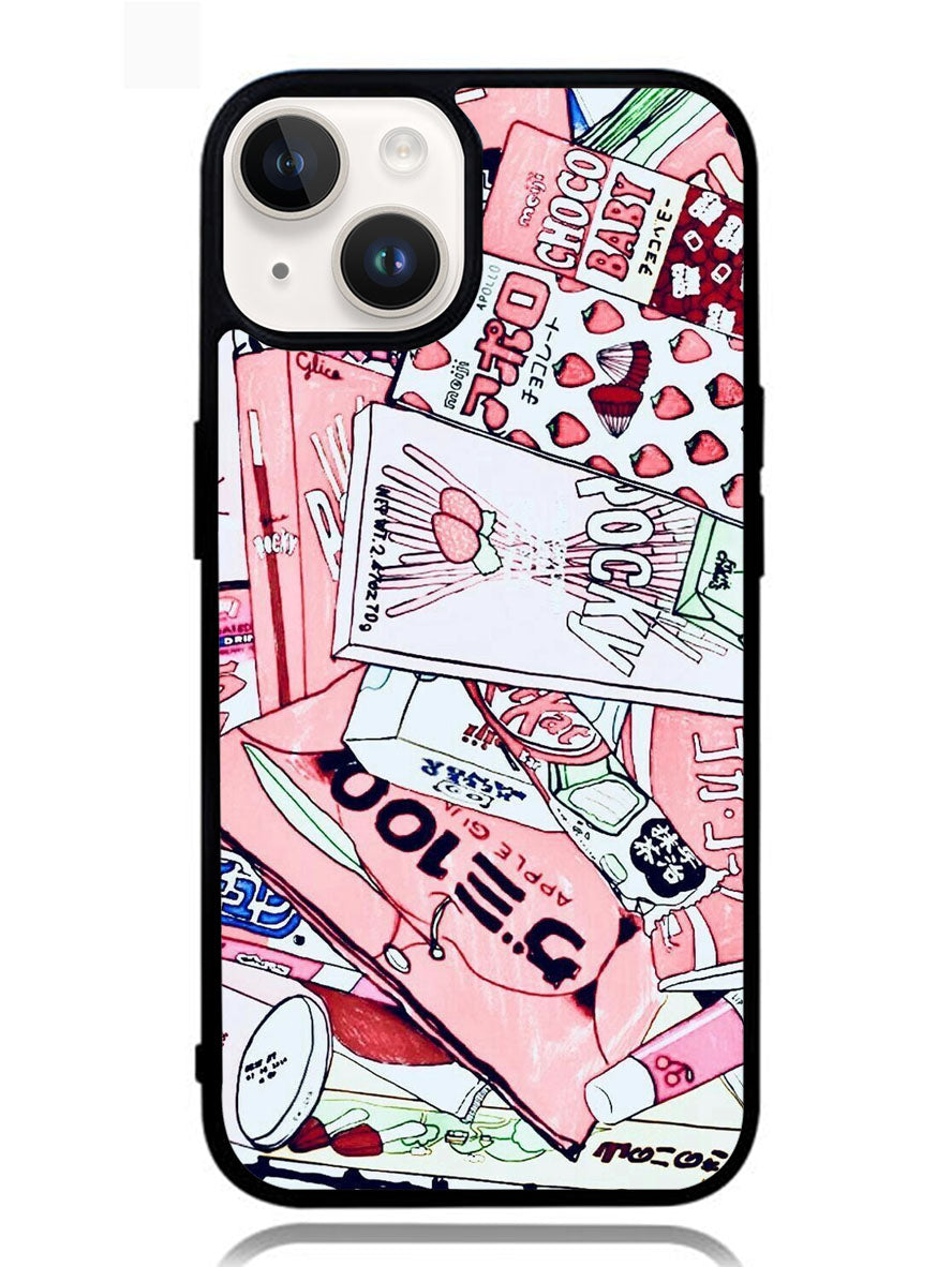 Japanese Pink iPhone 14 Plus Case