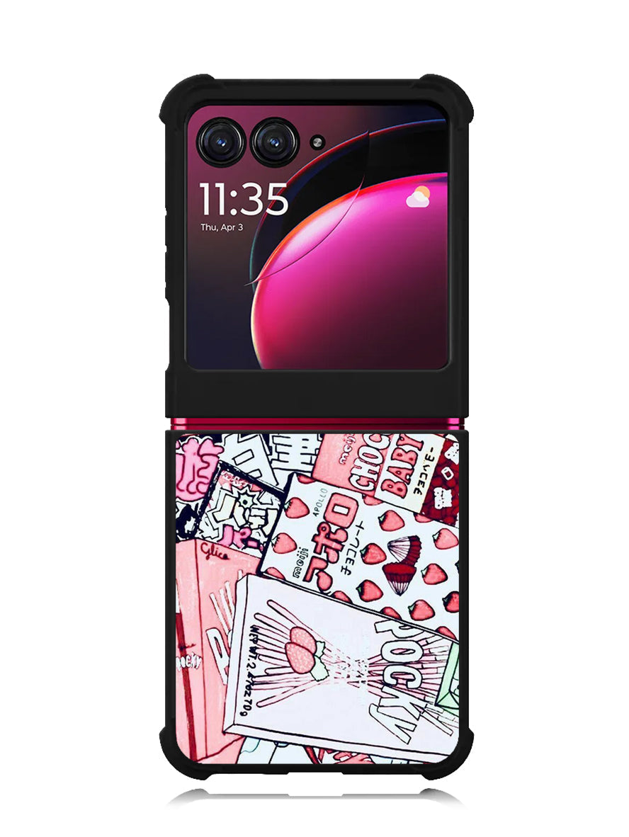 Japanese Pink Motorola Moto Razr Plus 2023 , Moto Razr+ 2023 Case