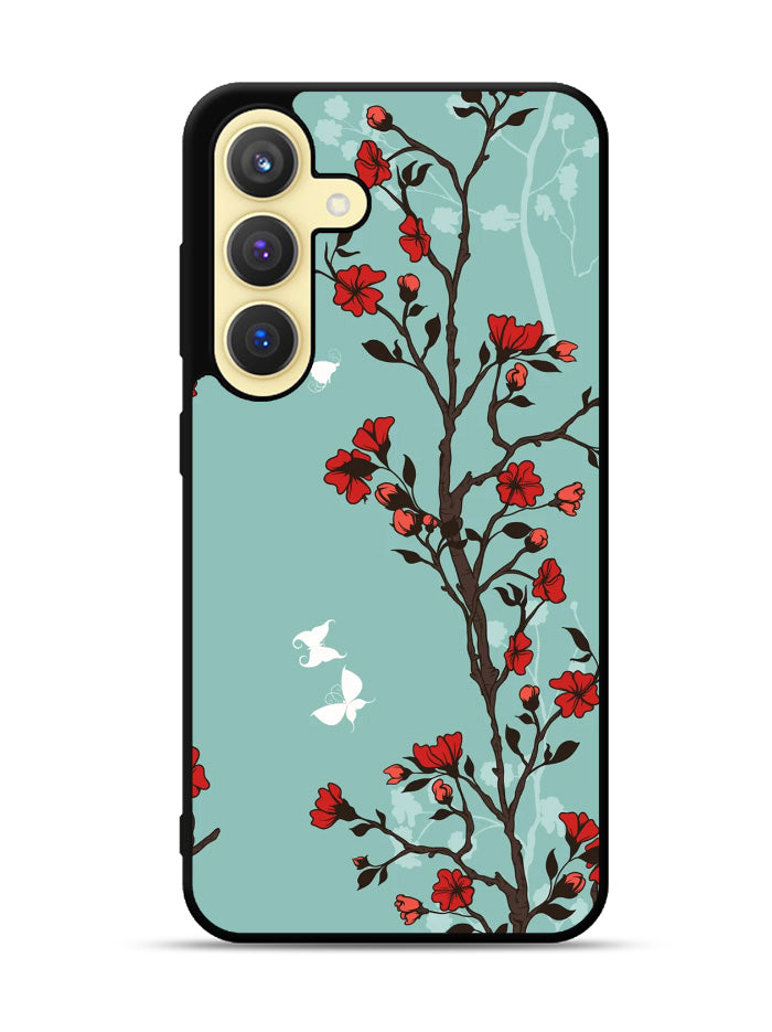 Japanese Flowers Samsung Galaxy S25 Plus 5G , Samsung Galaxy S25+ 5G Case OV9457