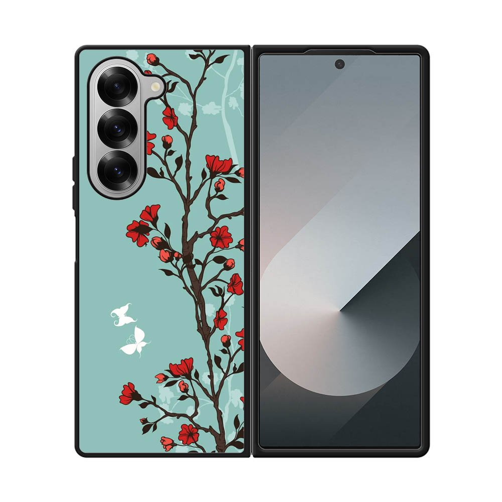 Japanese Flowers Samsung Galaxy Z Fold 7 5G Case OV9457