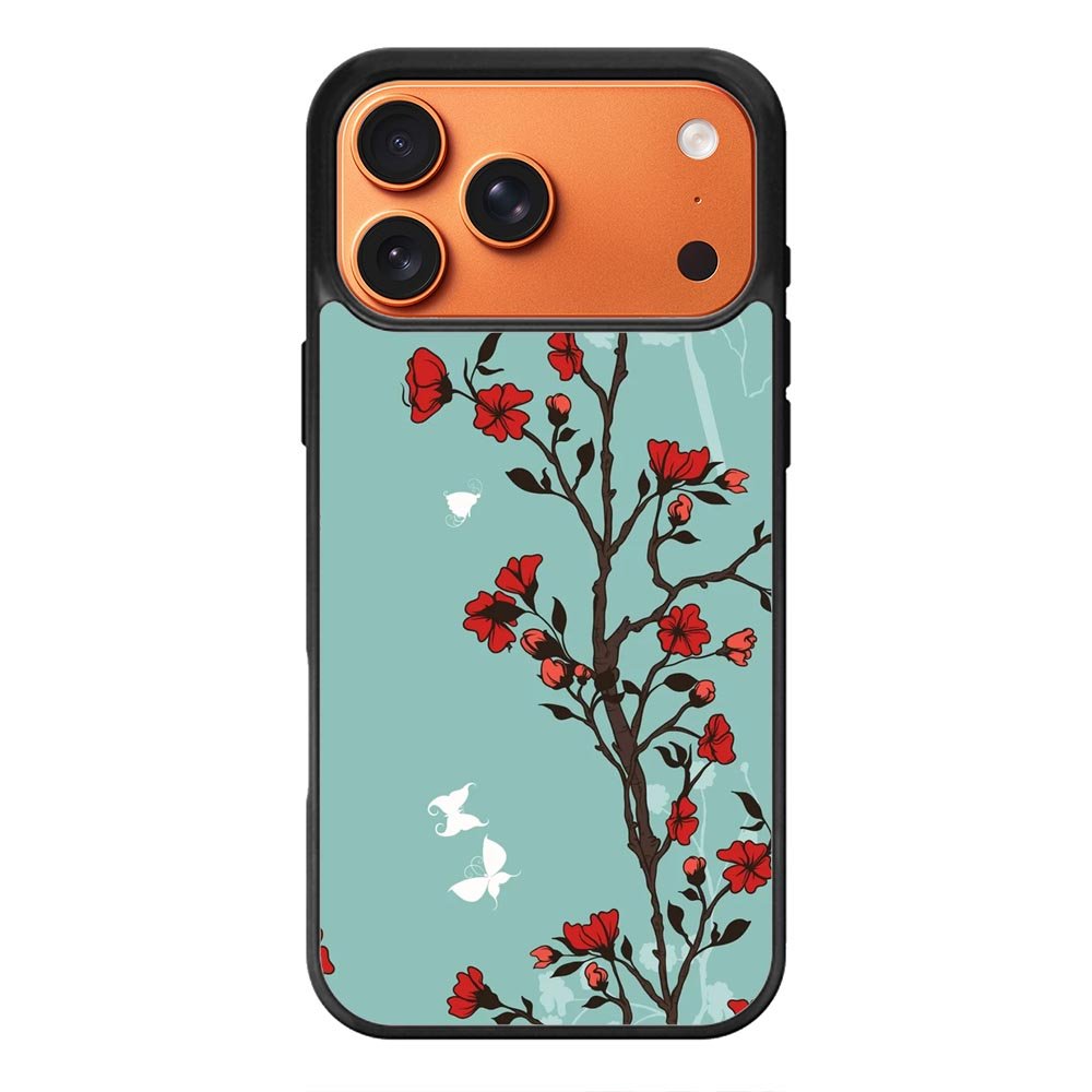 Japanese Flowers iPhone 17 Pro Case OV9457