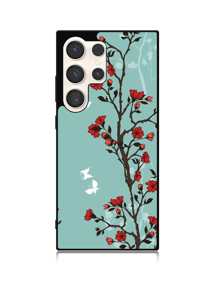 Japanese Flowers Samsung Galaxy S25 Ultra 5G Case QC9457