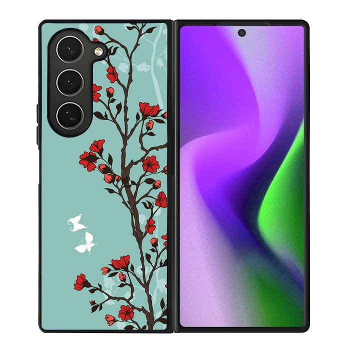 Japanese Flowers Samsung Galaxy Z Fold 6 5G 2024 Case OV9457