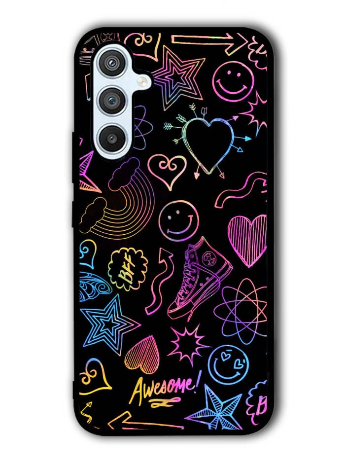 Neon Doodles Samsung Galaxy A54 5G Case OV9467