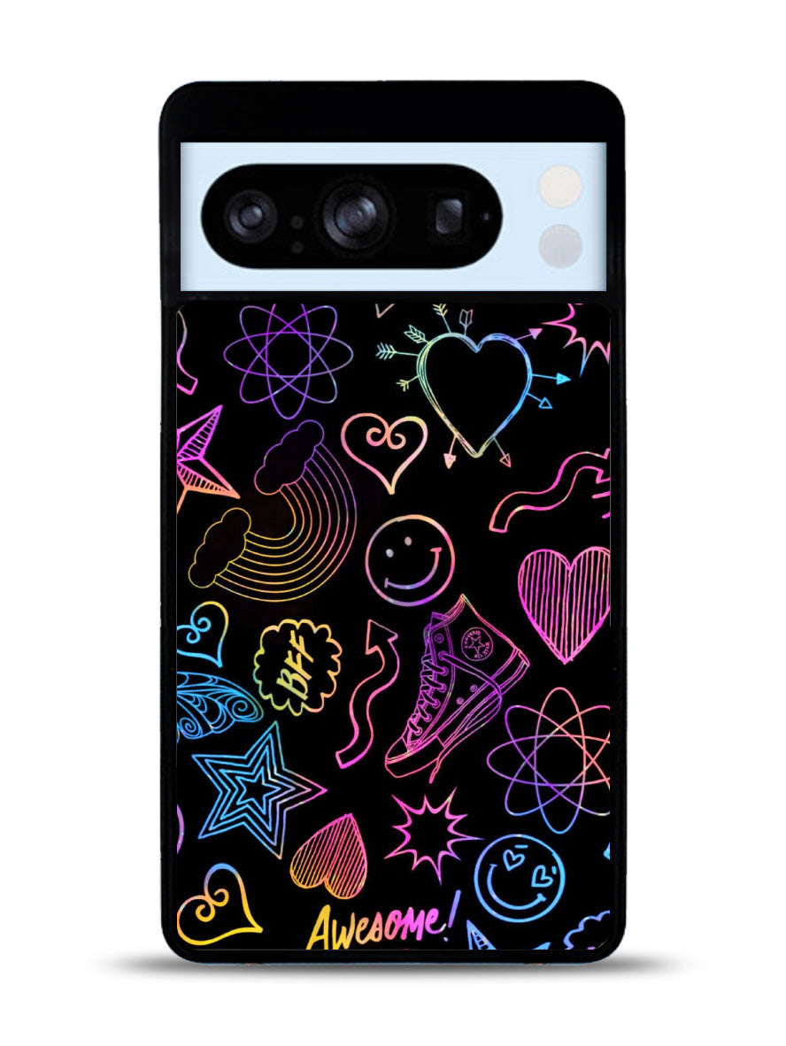 Neon Doodles Google Pixel 8 Pro Case QC9467