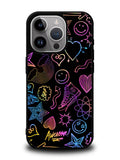 Neon Doodles iPhone 16 Pro Case OV9467