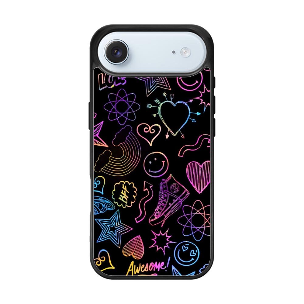 Neon Doodles iPhone Air Case OV9467