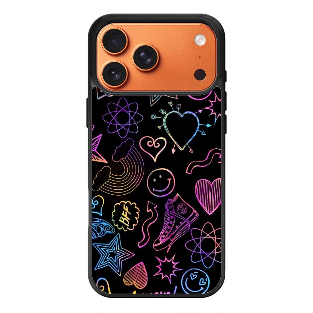 Neon Doodles iPhone 17 Pro Max Case OV9467
