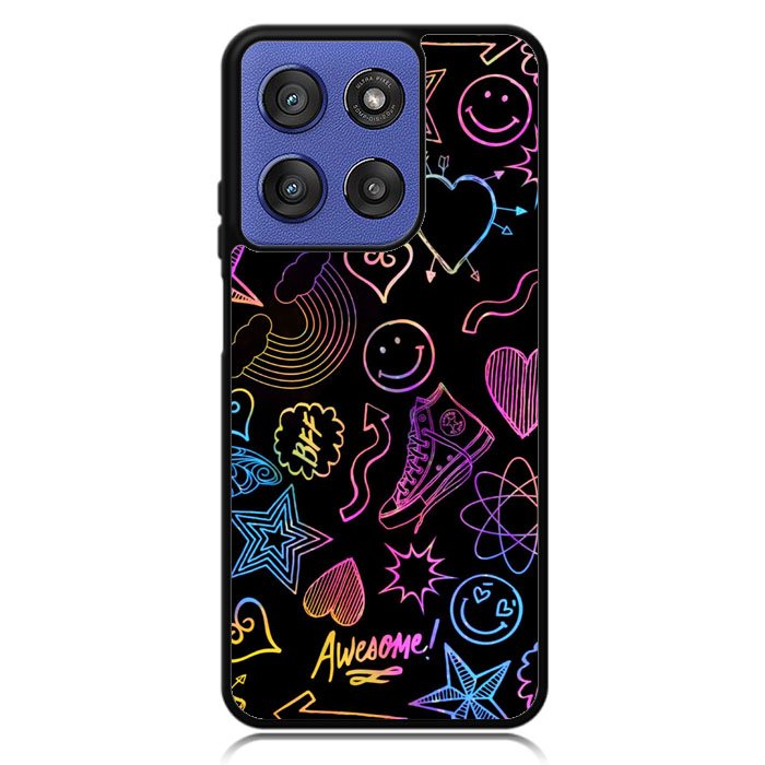 Neon Doodles Motorola Moto G Stylus 5G 2025 Case OV9467