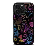 Neon Doodles iPhone 16 Pro Max Case OV9467
