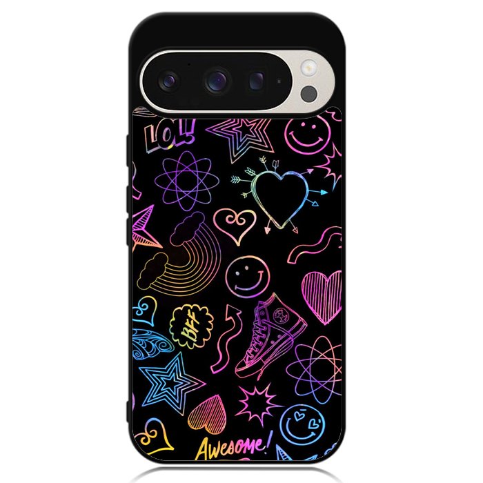 Neon Doodles Google Pixel 9 Pro XL Case OV9467