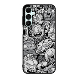 Black Doodle Samsung Galaxy A16 Case OV9476