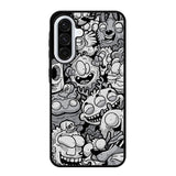 Black Doodle Samsung Galaxy A36 5G Case RC9476
