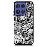 Black Doodle Motorola Moto G Stylus 5G 2025 Case OV9476