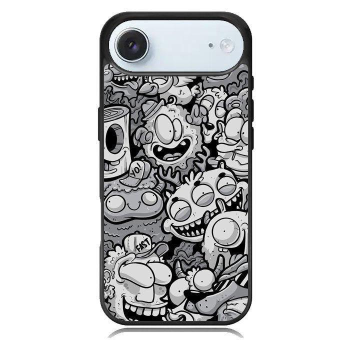 Black Doodle iPhone 17 Air Case OV9476