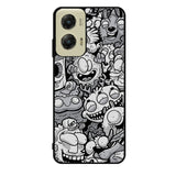 Black Doodle Motorola Moto G Stylus 5G 2024 Case OV9476