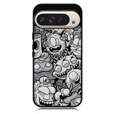 Black Doodle Google Pixel 10 Pro XL Case RC9476