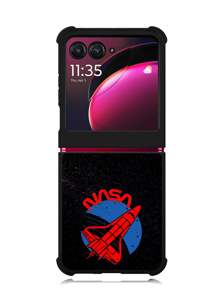 Nasa Black Motorola Moto Razr Plus 2023 , Moto Razr+ 2023 Case OV9465