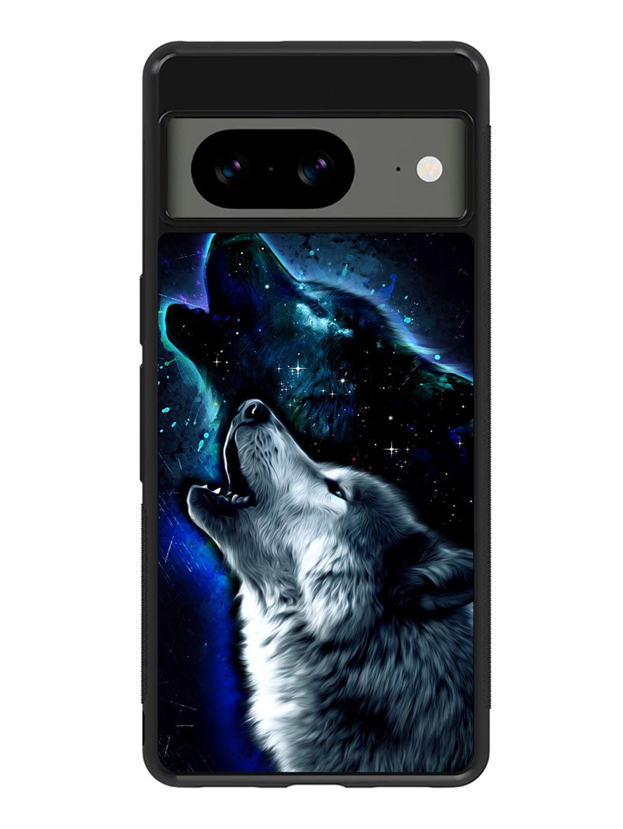 Wolf Black White Google Pixel 8A Case QC8675