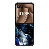 Wolf Black White Motorola Moto RAZR Plus 2025 Case OV8675